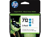 HP 712 Cyan Designjet Ink Cartridge 3-Pa
