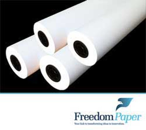 17 in. x 500 ft. 20 lb. Opaque White Bond (430) (44 Rolls)