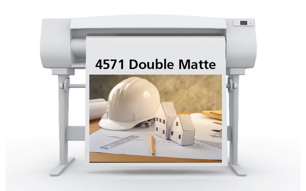 36 in. x 125 ft. Sihl 4571 Double Matte CAD Film, 4 mil (1 Roll)