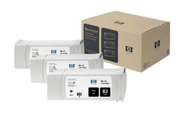 HP 83 Black UV 3-Ink Multipack