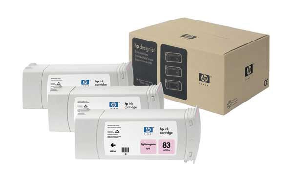 HP 83 Light Magenta UV 3-Ink Multipack