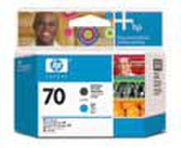 HP 70 Matte Black and Cyan Printhead (HP Designjet Z5200/Z2100 only)
