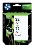 HP 22 Tri-Color Ink 2 Pack