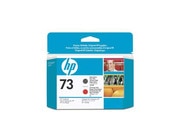 HP 73 Matte Black and Chromatic Red Printhead