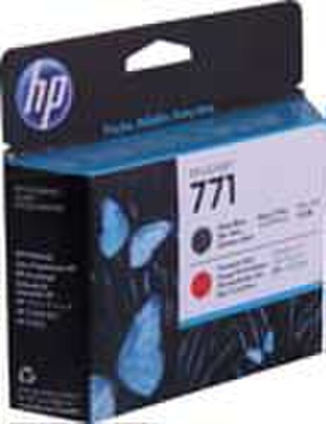HP 771 Matte Black/Chromatic Red Designjet Printhead