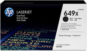HP 649X Black Print Cartridge 2 Pack (CE260XD)