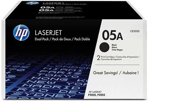 HP 05A LJ Smart Cartridge 2 Pack (CE505D)