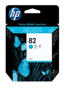 HP 82 Cyan Ink Cartridge (28 ml) (CH566A)