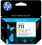 HP 711 Yellow Ink 3 Pack (CZ136A)