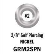Nickel Self Piercing Gromments #2, 3/8 in.(500 per Bag)