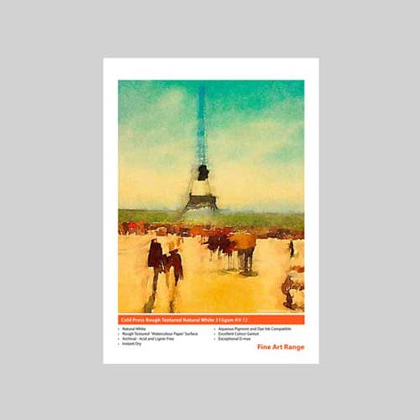 8.5 in. x 11 in. IFA 13 Innova Cold Press Rough Texture 315 gsm (50 Sheets)
