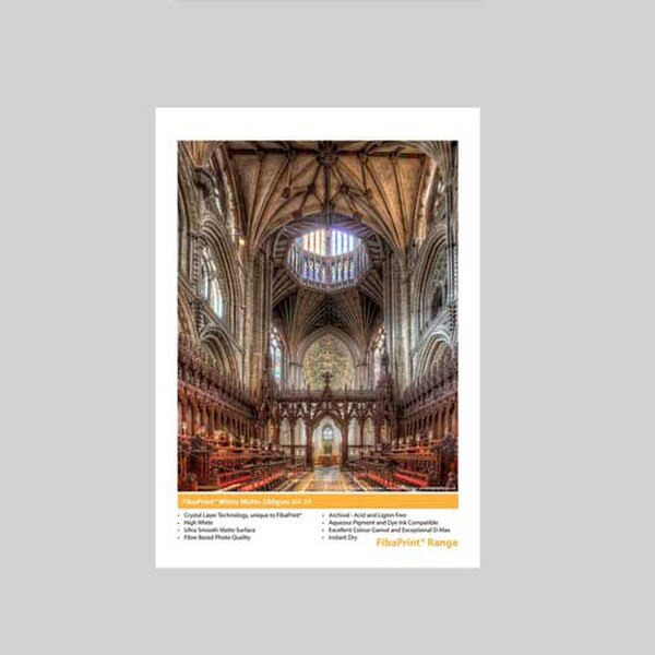 4 in. x 6 in. IFA 39 Innova FibaPrint White Matte 285 gsm (100 Sheets)
