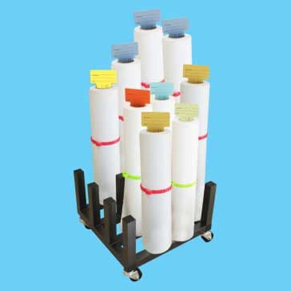 MR16 Heavy Duty Mobile Floor Rack - 16 Roll Capacity