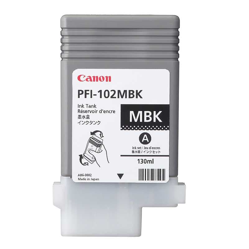Canon - Canon PFI-102MBK、BK,C,M,Y Canon PFI-102MBK Ink Cartridge | Canon 0894B001AA